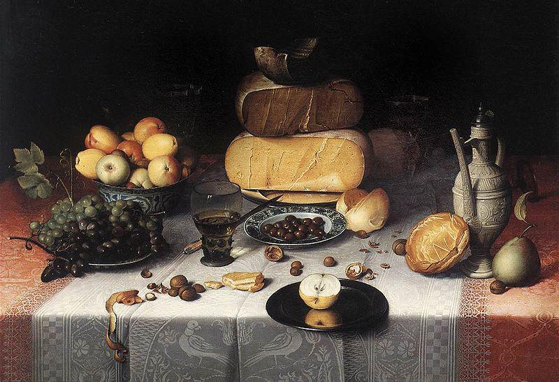 Floris van Dyck Still Life with Cheeses oil painting picture